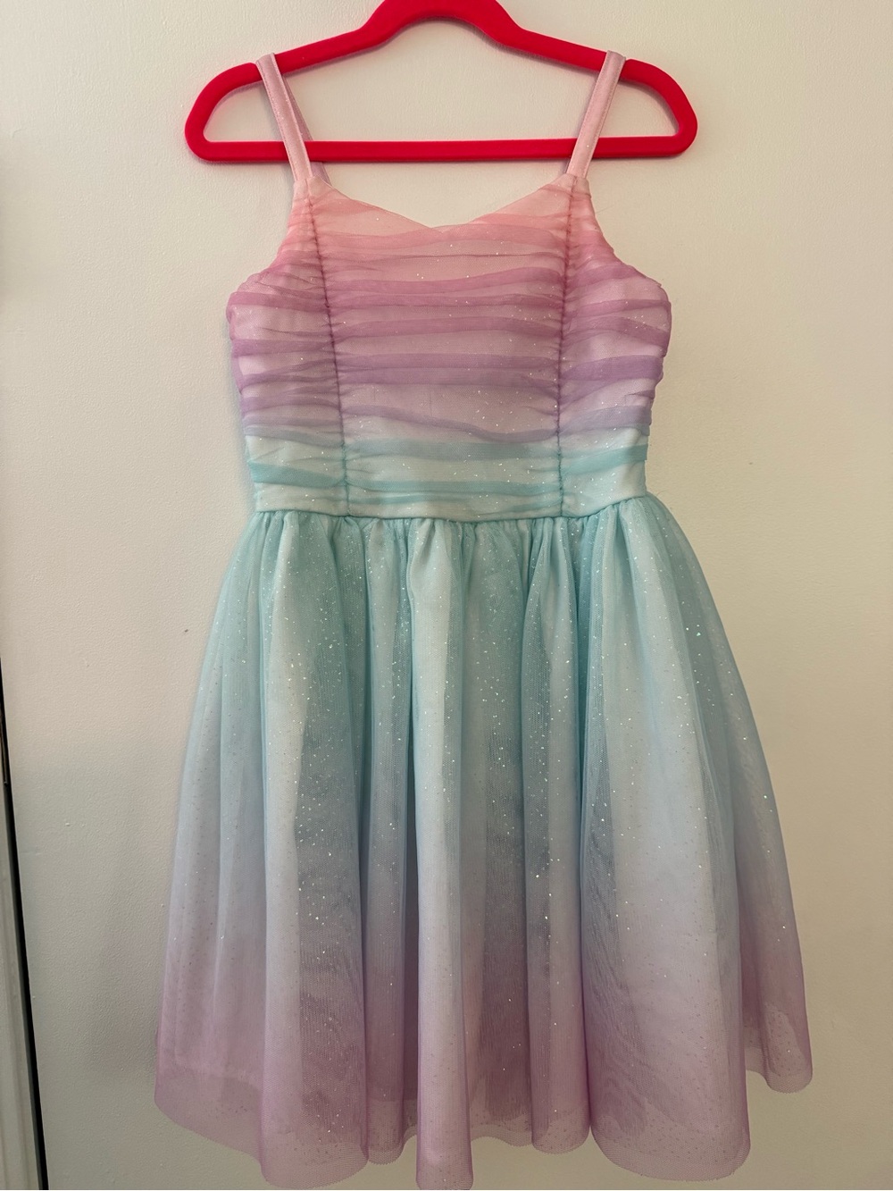 Girls' Pastel Ombre Sparkle Party Dress
